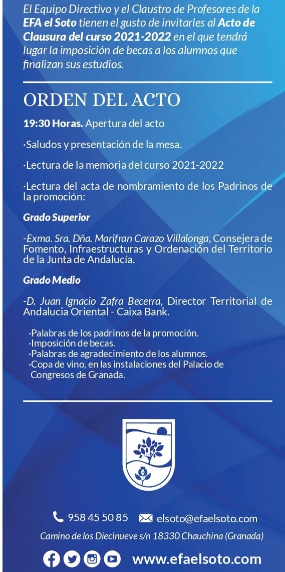 ACTO CLAUSURA EFA EL SOTO 2021-2022